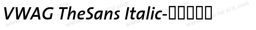 VWAG TheSans Italic字体转换